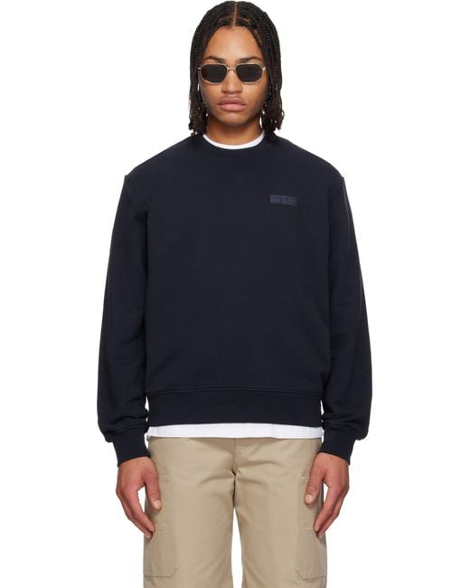 Givenchy Blue Paris' Gros Grain Sweatshirt for men