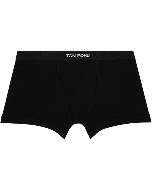 メンズ Tom Ford ブラック コットン ボクサーブリーフ Black
