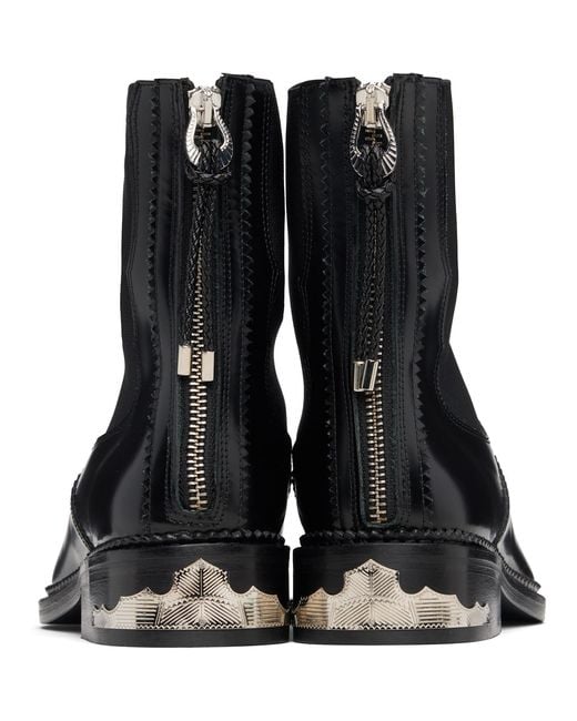 Toga Black Polido Boots