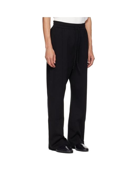 Fear Of God Black Double Knit Flared Jogging Trousers for men