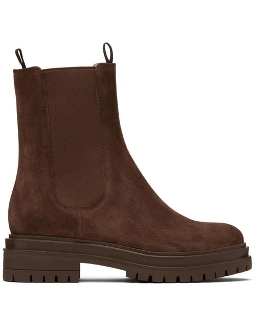 Gianvito Rossi Brown Chester Chelsea Boots