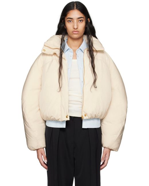 Jacquemus Natural Off- La Casa 'la Doudoune Courte Caraco' Jacket