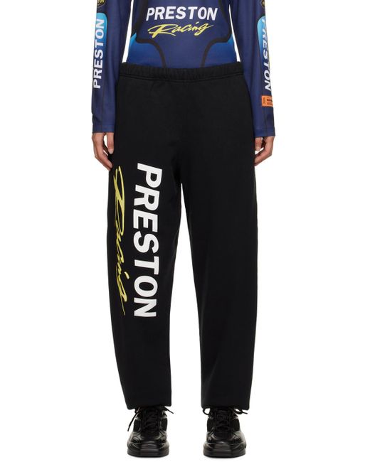 Heron Preston Black 'preston Racing' Lounge Pants