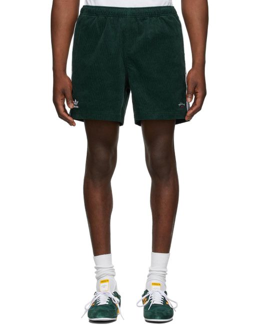 Noah NYC Multicolor Green Adidas Originals Edition Corduroy Shorts for men