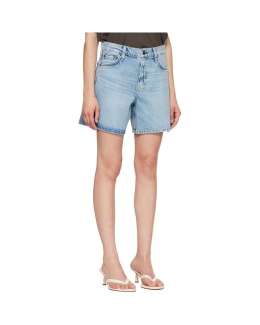 Rag & Bone Blue Kaia Denim Shorts