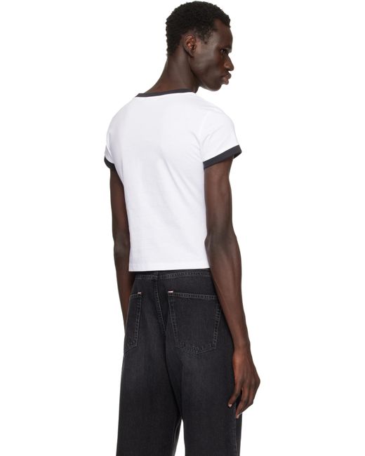 メンズ Ganni ホワイト Bear ベーシック ジャージ Tシャツ Black