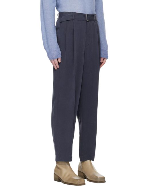 Pantalon bleu marine à ceinture LE17SEPTEMBRE pour homme en coloris Blue