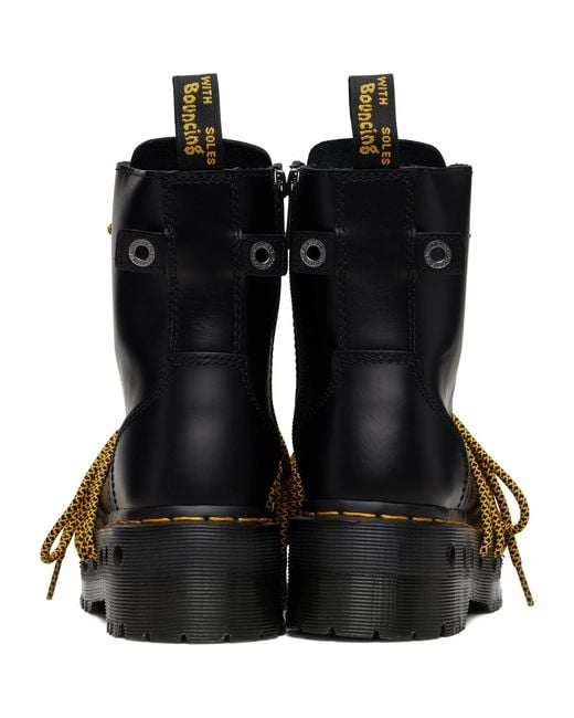 Dr. Martens Black Jadon Xl Leather Platform Boots