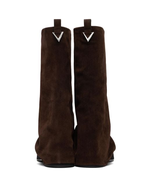 The Attico Brown Robin Combat Boots