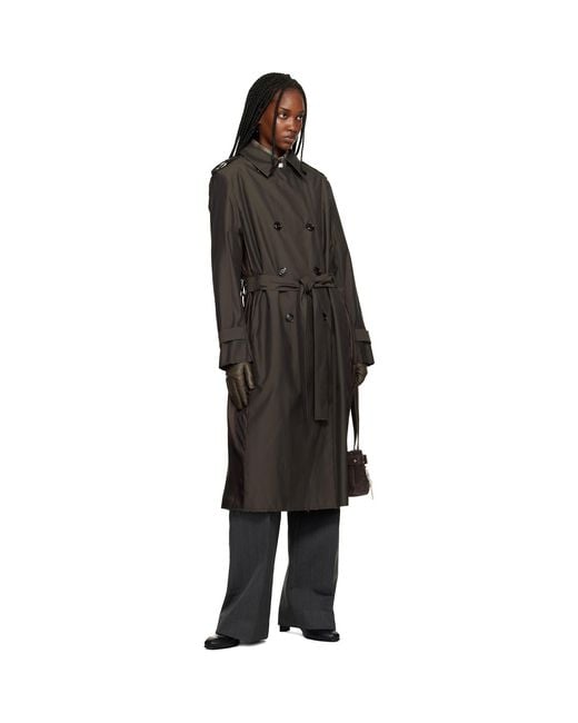 Our Legacy Black Origami Trench Coat