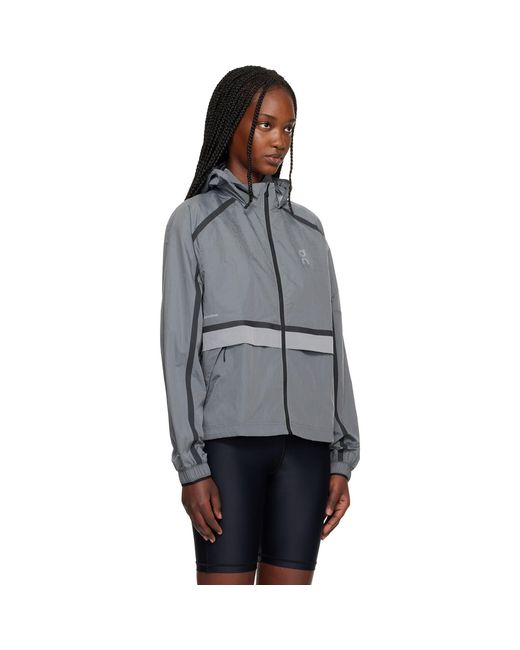 On Shoes Gray Performance Volt Jacket