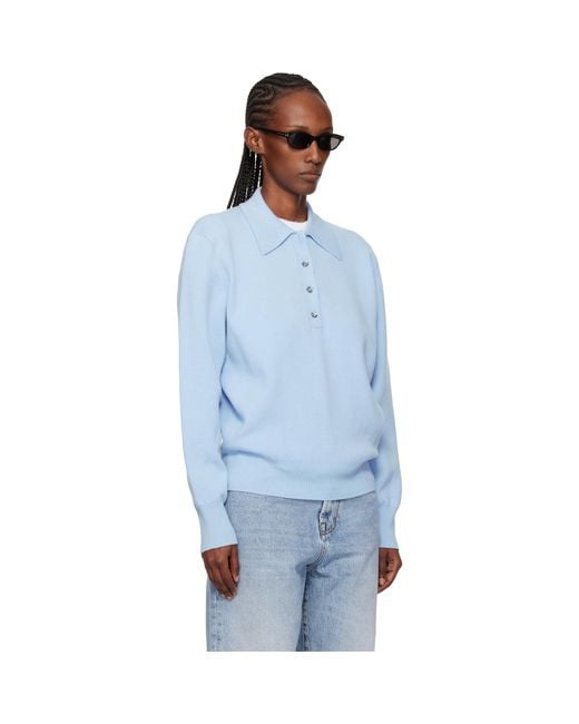 Rohe Blue Compact Knitted Polo
