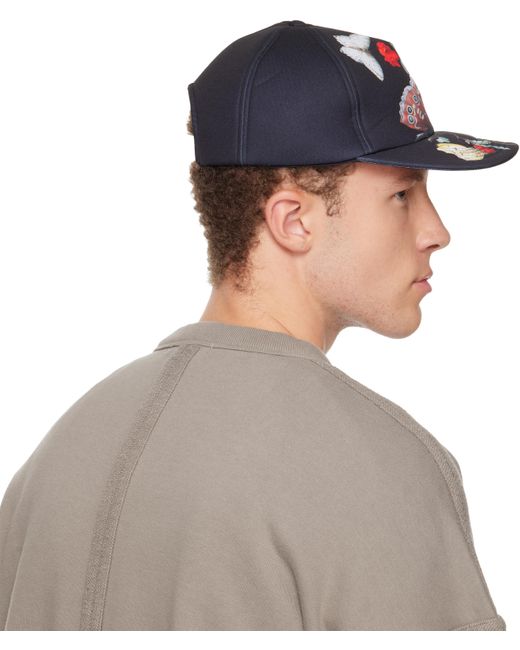 Undercover Gray Seasonal Print Cap for men
