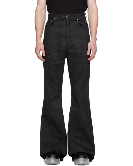 メンズ Rick Owens Porterville Bolan ブーツカット ジーンズ Black