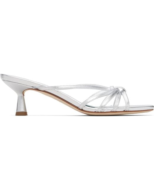 Aeyde Black Abby Leather Heeled Sandals