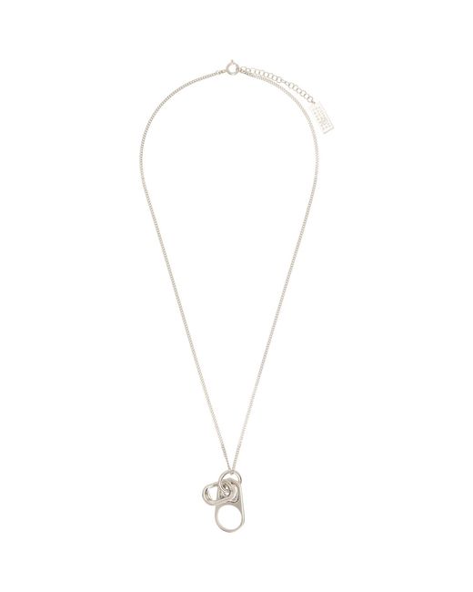 MM6 by Maison Margiela Metallic Pop Tag Necklace for men