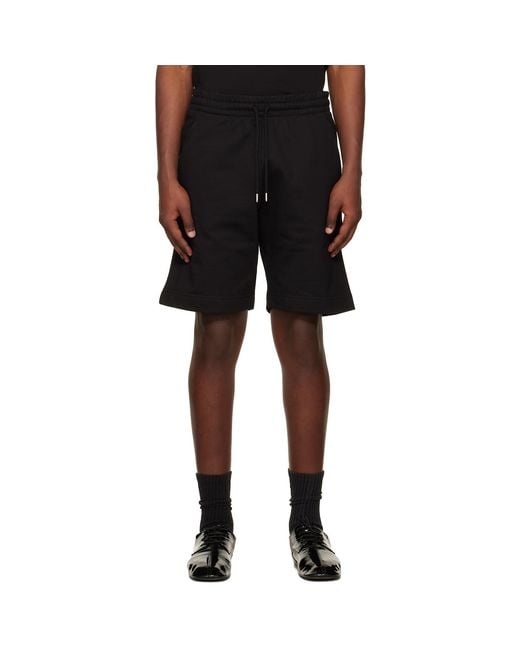Dries Van Noten Black Drawstring Shorts for men