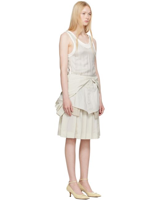 Maison Margiela Black 'Anonymity Of The Lining' Midi Dress