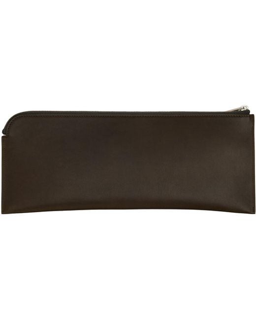 Rick Owens Black Porterville Invite Envelope Wallet for men