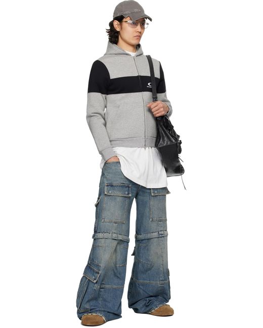 Balenciaga Black Technical Jersey Hoodie for men