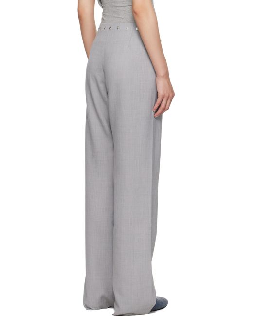 【関税込み】Paloma Wool グレー Dain Snaps トラウザーズ Paloma Wool: Gray Dain Snaps Trousers | SSENSE