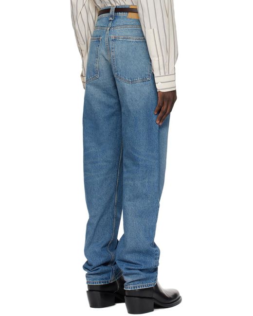 Hed Mayner Blue Faded Jeans for men