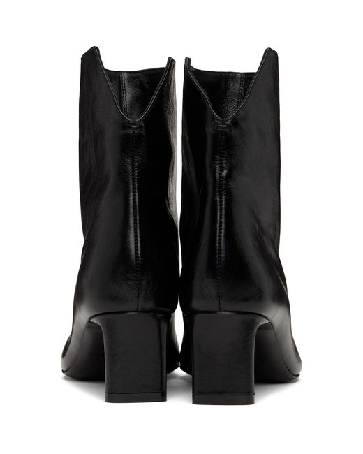 Khaite Black Ona Ankle Boots
