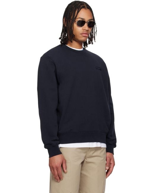 Givenchy Blue Paris' Gros Grain Sweatshirt for men