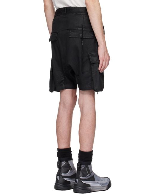 メンズ Boris Bidjan Saberi 11 ブラック Object コーティング ショートパンツ Black