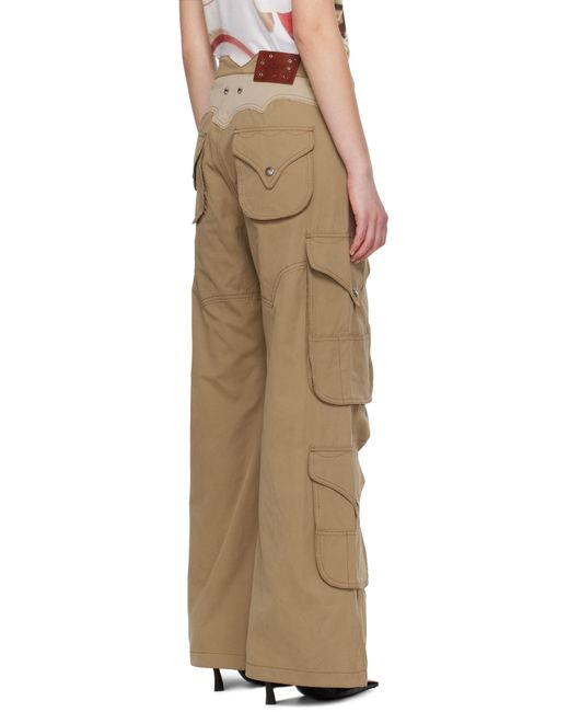 [ANDERSSON BELL]★WAXED UTILITY POCKET CARGO PANTS Beige Waxed Utility Pocket Cargo Pants by Andersson Bell on Sale
