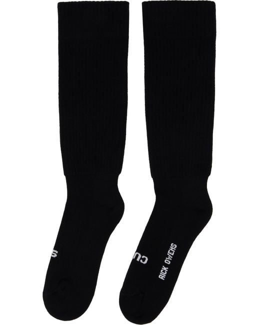 メンズ Rick Owens ブラック Hollywood So Cunt ソックス Black