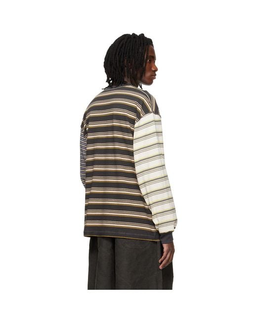 Song For The Mute Black Oversized Crew Neck Pullover T-Shirt for men