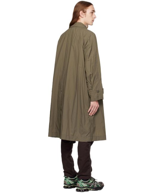 And Wander Black Khaki Buttoned Coat for men
