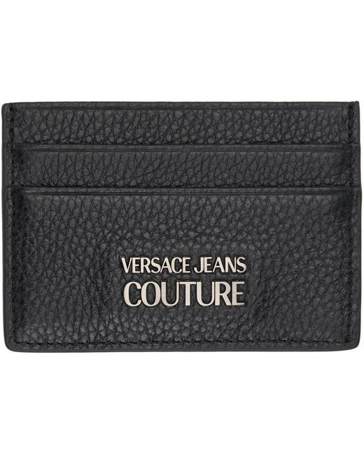 Versace Black Card Holder for men