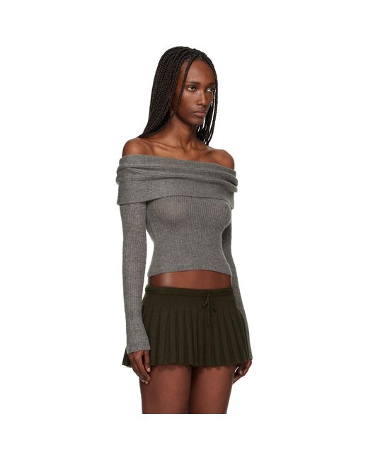GUIZIO Black Marlowe Top