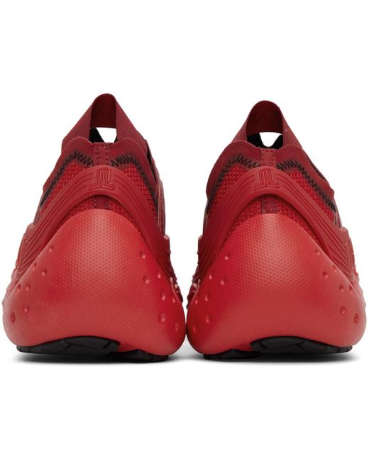 Lanvin Red Flesh-x Low-top Sneakers for men