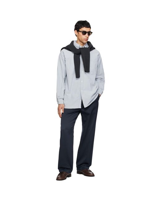 Nanamica Gray Button Down Wind Shirt for men