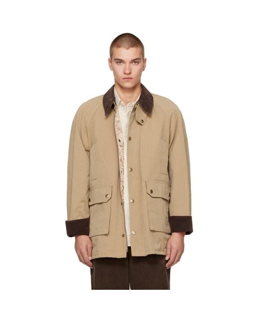 DUNST Natural Waxed Cotton Hunting Jacket for men