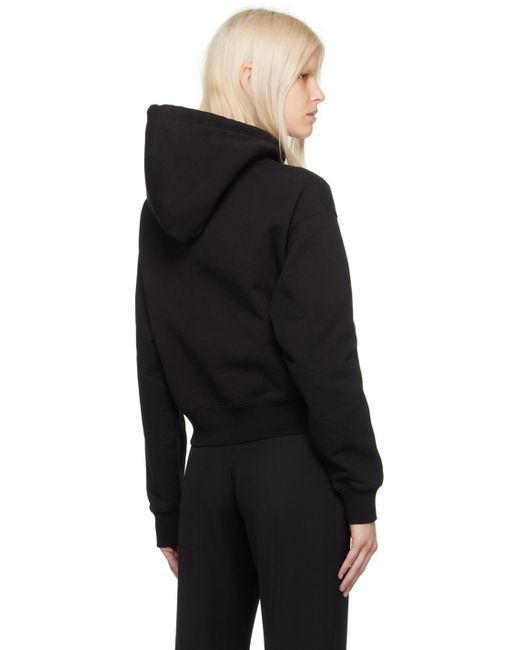 Pull à capuche 'le hoodie gros grain' noir - les classiques Jacquemus en coloris Black