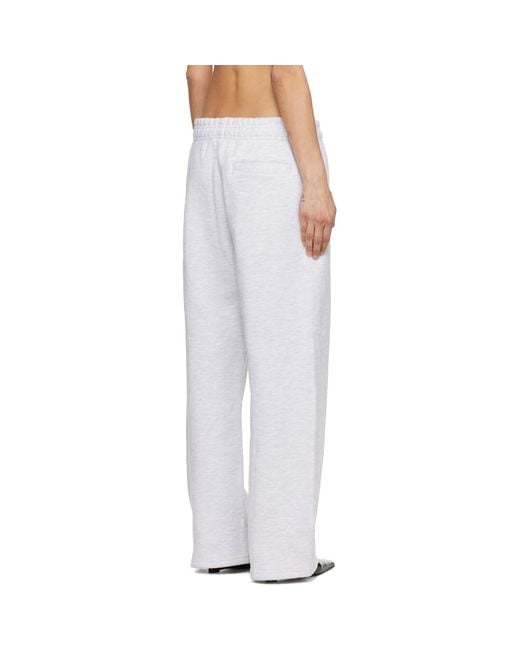 Entire studios White Straight Leg Sweatpants