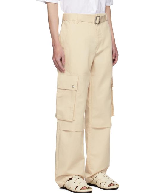 メンズ Jacquemus La Casaコレクション ベージュ The Cargo Pants カーゴパンツ Natural