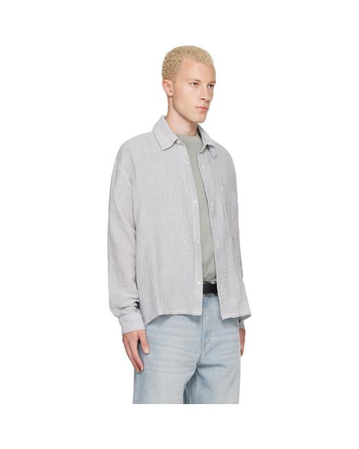 Won Hundred Gray Maza Shirt for men
