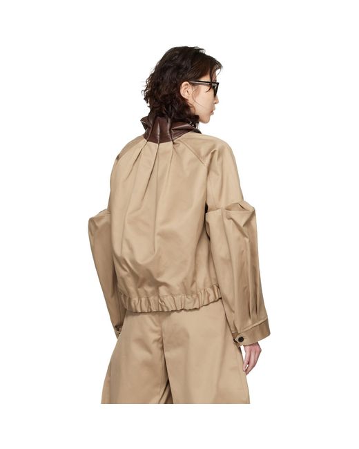 Sacai Natural Cotton Chino Jacket