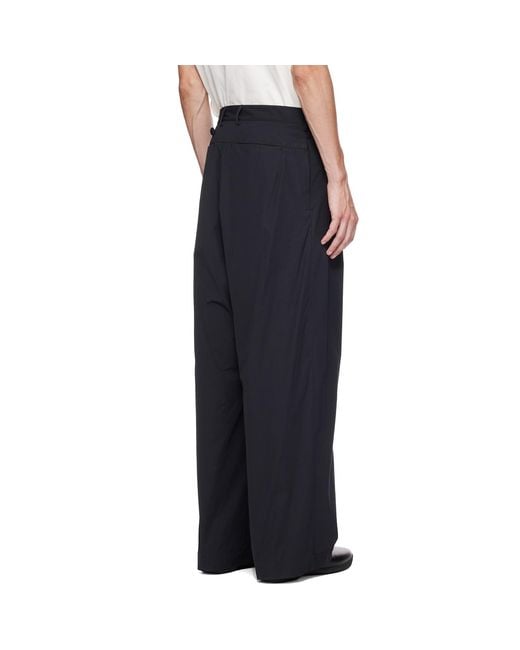 Kiko Kostadinov Black Kippel Wrap Trousers for men