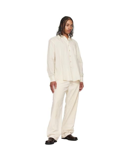 Our Legacy White Off- Above Shirt for men