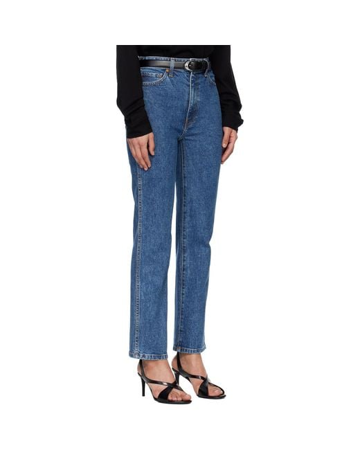 Khaite Blue Abigail Stretch Jeans