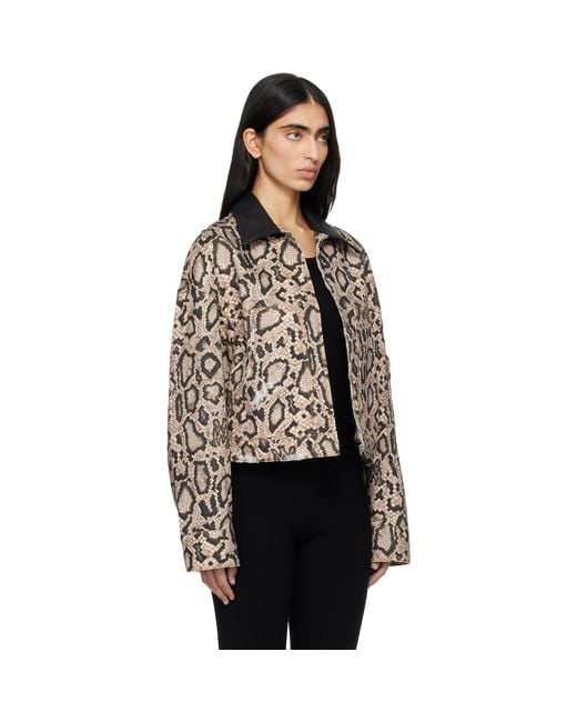 Amiri Black Snake Denim Jacket