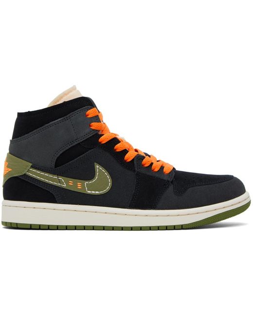 Nike Black Air Jordan 1 Mid Se Craft Sneakers for Men | Lyst Canada