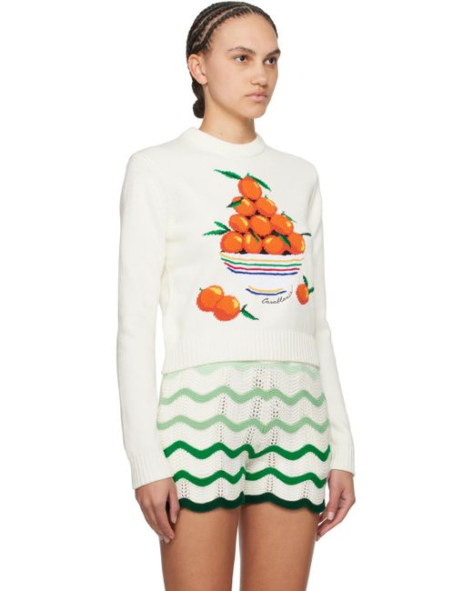 Casablancabrand Green Off- Pyramide D's Sweater