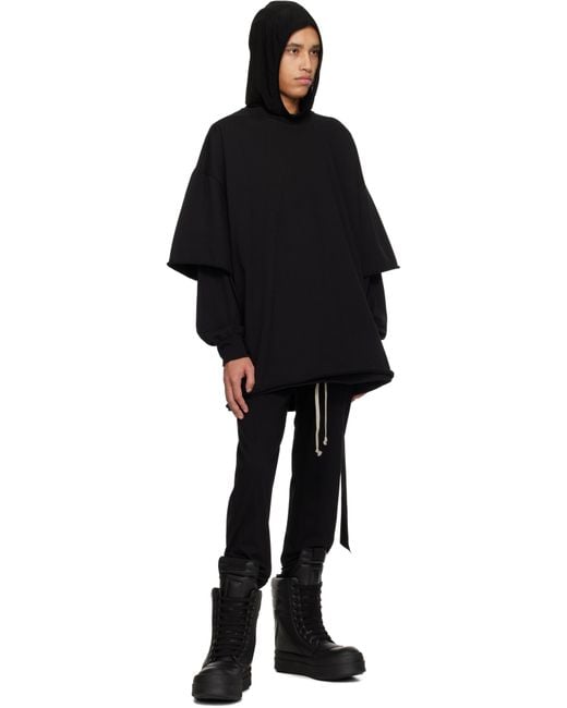 【Rick Owens】Hollywood  Hustler Sweat Tシャツ Rick Owens Hollywood Tommy Hustler Sweat T-Shirt in Black